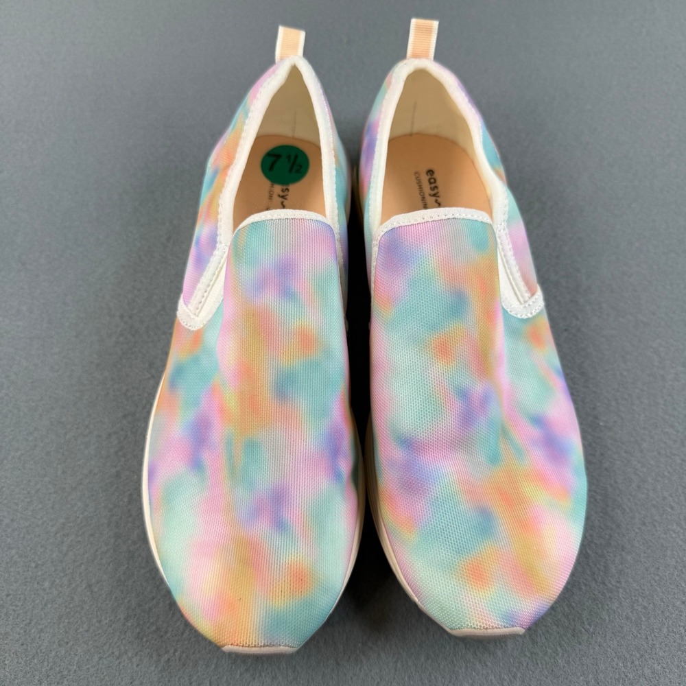 Easy Spirit SlipOn Shoes Women 7.5 Multi Color Tie Dye Cushioning System Walking